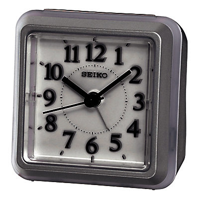 Seiko Alarm Clock, Silver Seiko Alarm Clock, Silver
